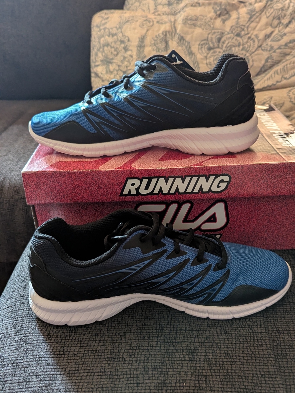 Fila Blue and Black Men's Training Sneakers